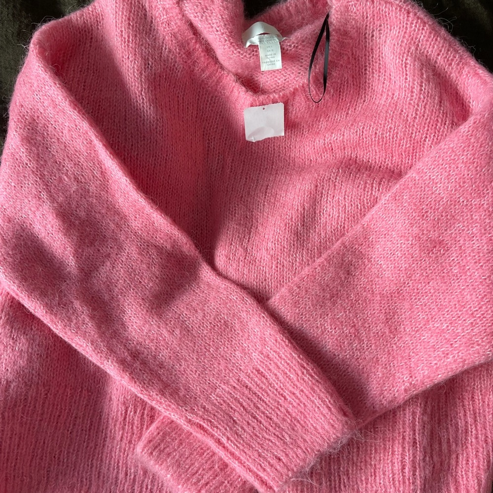 H & M Bright Pink Sweater large